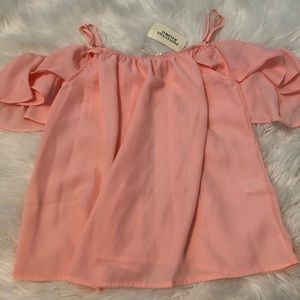 NWT off the shoulder ruffle top